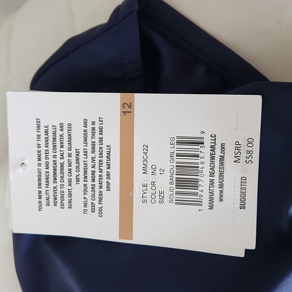 NWT Ladies Swim Suit (12) Navy Blue - Picture 4 of 5